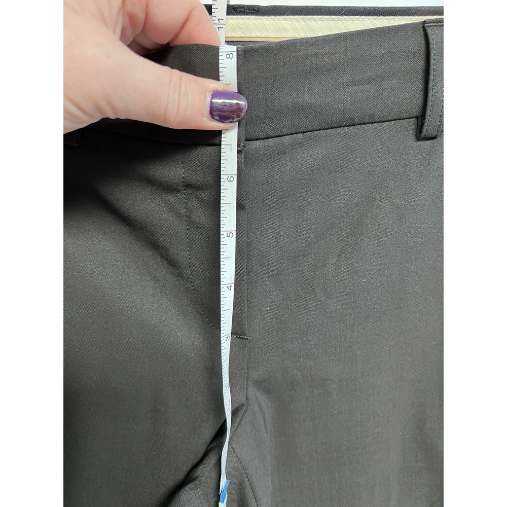 Theory Emery Tailor Womens Trousers Wide Leg Pants Sz 2 Wool Blend Preppy - Picture 7 of 13